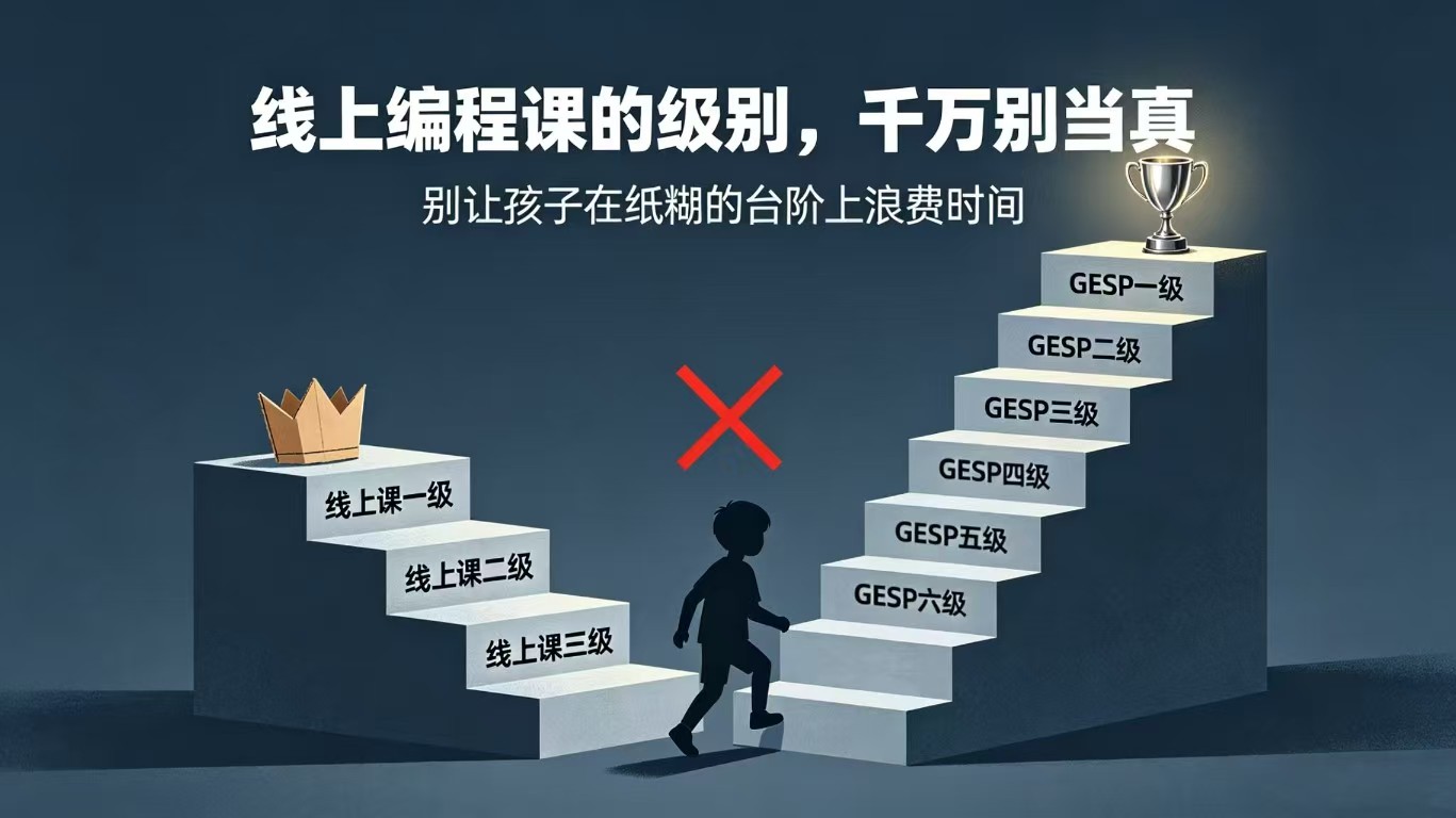 线上编程课的级别,千万别当真