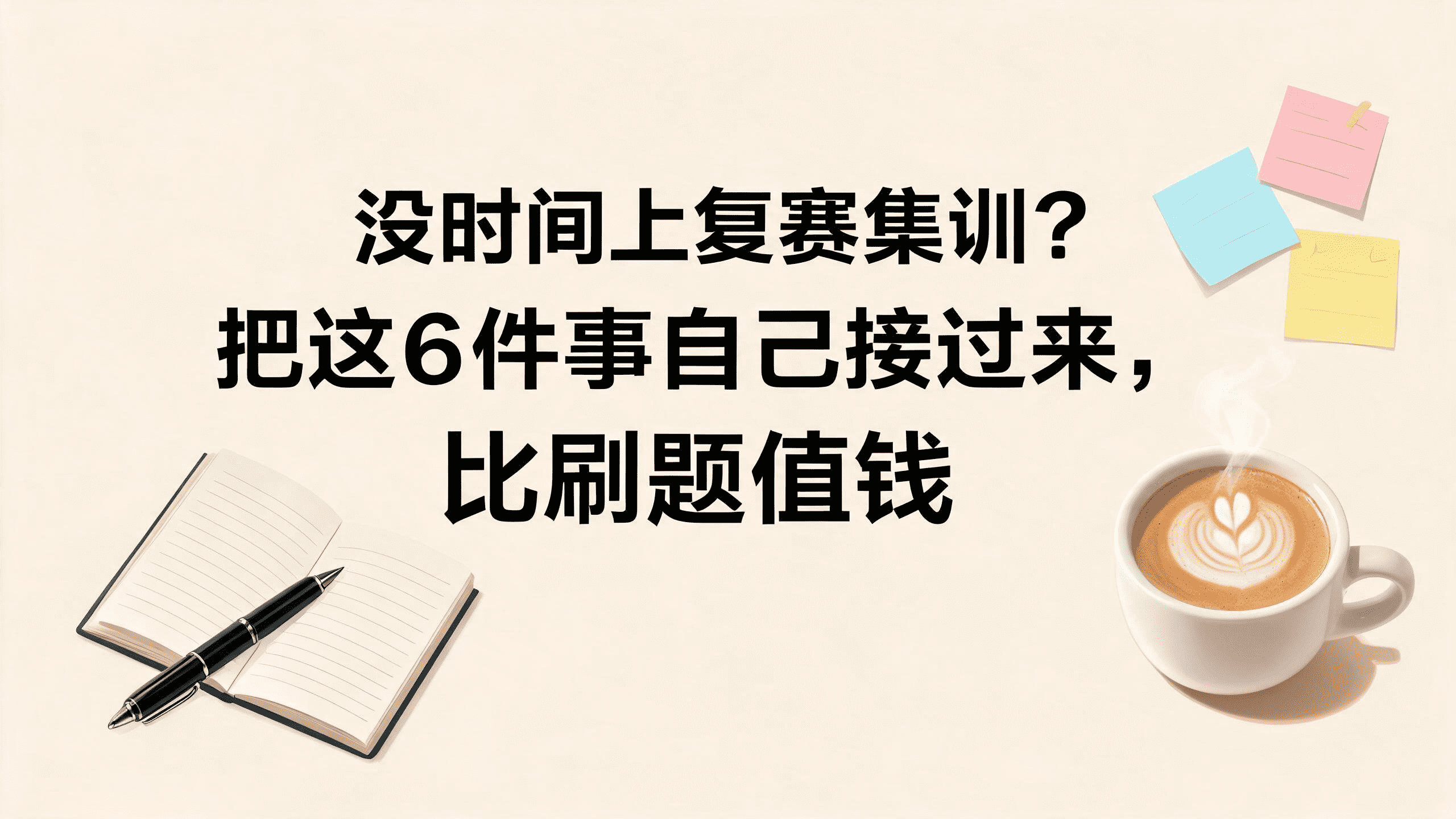 没时间上复赛集训?把这6件事自己接过来,比刷题值钱